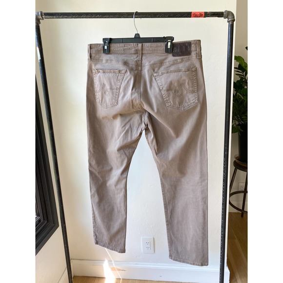 AG ADRIANO GOLDSCHMIED Men's Khaki The Graduate Tailored Leg Jeans sz 38 X 34 - Picture 2 of 11